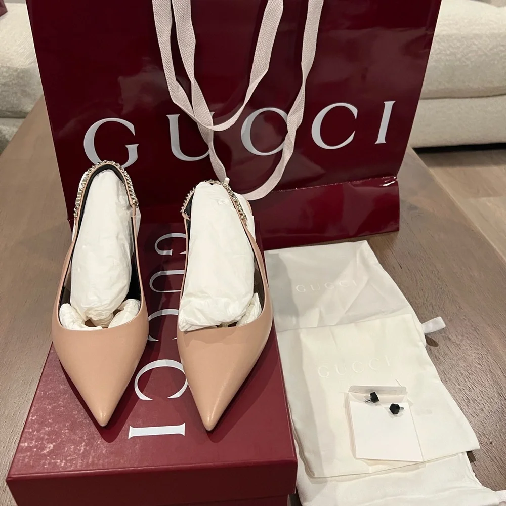 Gucci Gucci Signoria patent leather slingback pumps - Picture 4 of 7